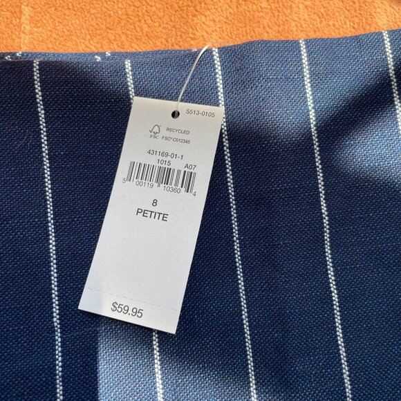 NWT Gap Pinstripe Linen Mini Skirt - Picture 3 of 5